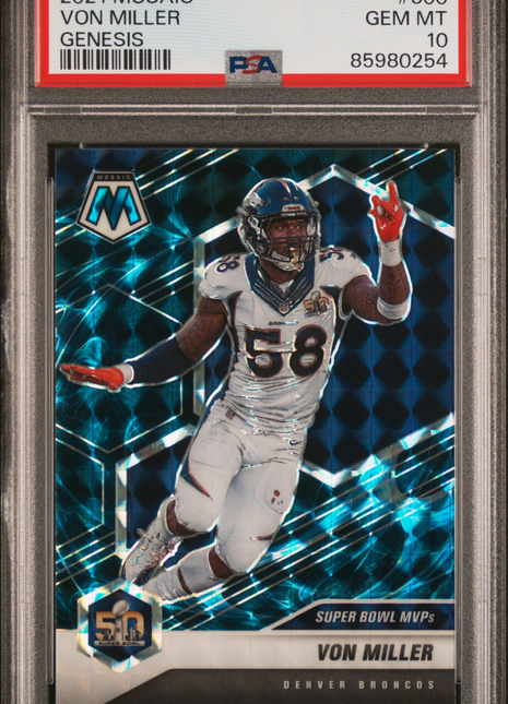 2021 Panini Mosaic Von Miller #300 PSA 10