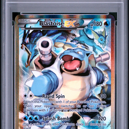 2016 Pokemon Xy Black Star Promo Blastoise EX Promo Fa PSA 7 #XY122