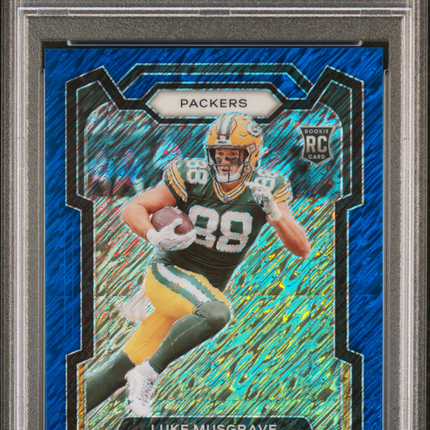 2023 Panini Prizm Luke Musgrave #337 Blue Shimmer PSA 10 /25