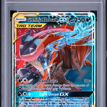 2019 Pokemon Greninja & Zoroark GX Unbroken Bonds PSA 9 #107