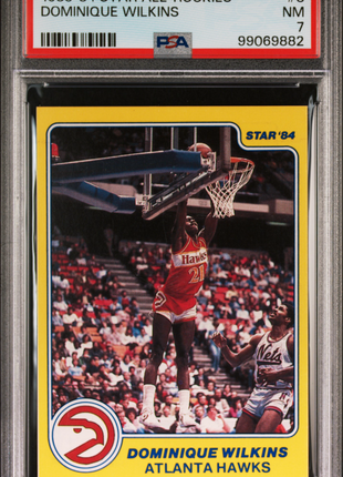 1983 Star All-Rookies Dominique Wilkins #8 PSA 7