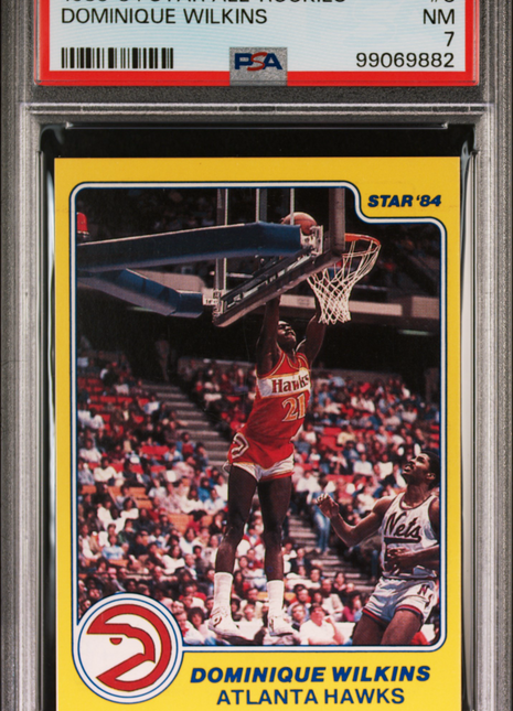 1983 Star All-Rookies Dominique Wilkins #8 PSA 7