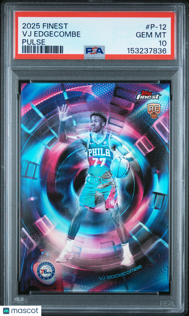2025 Topps Finest Pulse VJ Edgecombe #P-12 PSA 10
