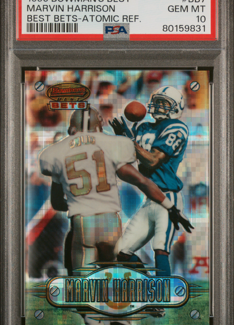 1996 Bowman's Best Best Bets Marvin Harrison #BB7 PSA 10