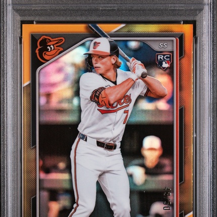 2024 Bowman Chrome Jackson Holliday #26 Gold Refractor /50 PSA 9