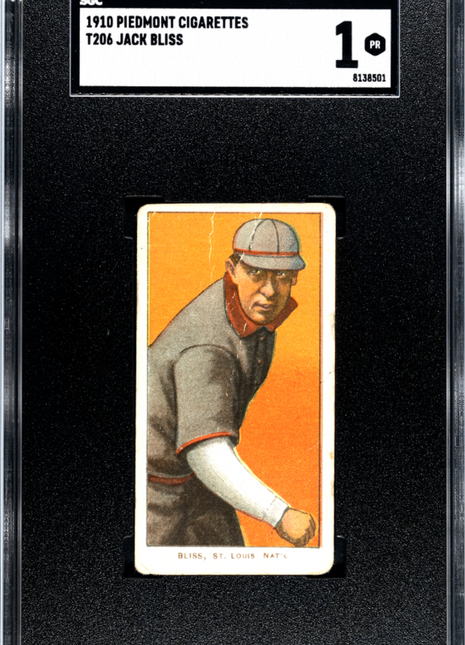 1910 Piedmont Cigarettes (T206) Jack Bliss SGC 1