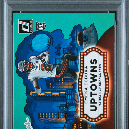 2025 Donruss Rookies & Highlights The Rookies Uptowns Emeka Egbuka #5 PSA 10