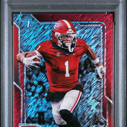 2025 Bowman University Chrome Talyn Taylor #180 Red Shimmer PSA 10 /5