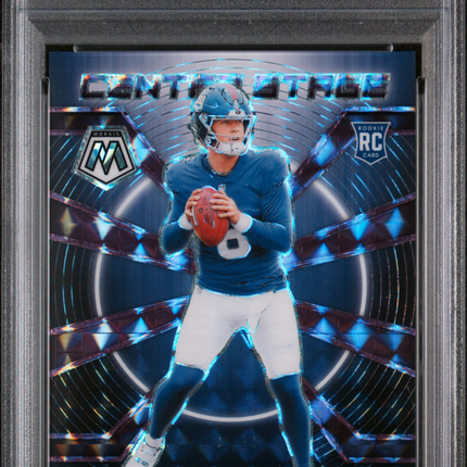 2025 Panini Mosaic Center Stage Jaxson Dart #7 Purple /49 PSA 9