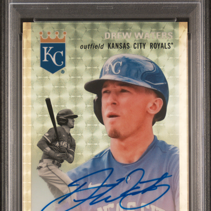 2023 Topps Chrome Platinum Anniversary Auto Drew Waters Superfractor 1/1 PSA 7