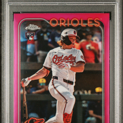 2024 Topps Chrome Update Jackson Holliday #USC200 Magenta Refractor /399 PSA 10