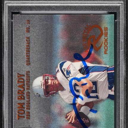 2000 Metal Tom Brady #267 Tb12 Collection PSA A Auto 10