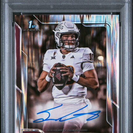 2025 Bowman University Chrome Sam Leavitt #SL Stealth Refractor PSA 10 Auto