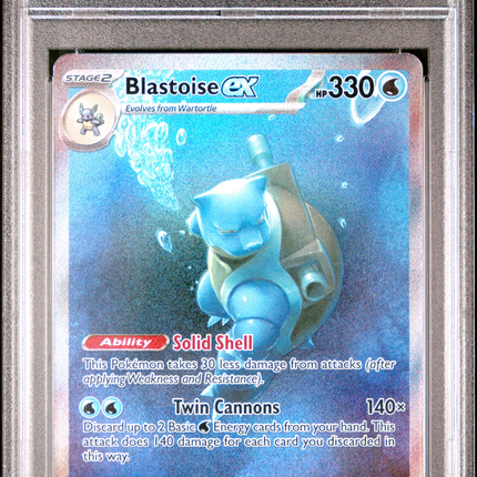 2023 Pokemon Mew EN-151 Blastoise EX Special Illustration Rare PSA 9 #200
