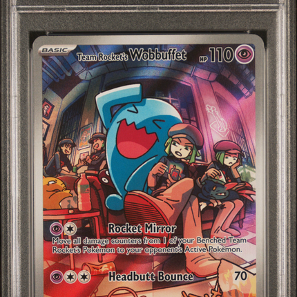2025 Pokemon Black Star Promo Rocket's Wobbuffet Destined Rivals Etb PSA 10 #203