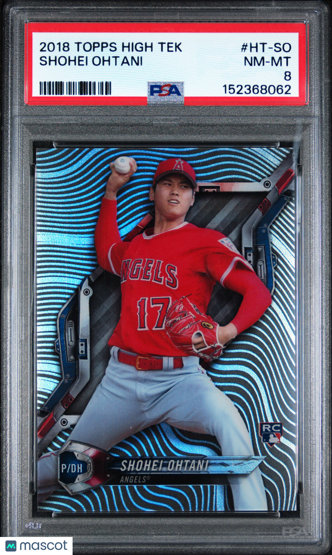 2018 Topps High Tek Shohei Ohtani #HT-SO PSA 8 Pattern 1 Waves Diagonals