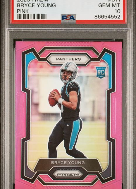 2023 Panini Prizm Bryce Young #311 Pink PSA 10