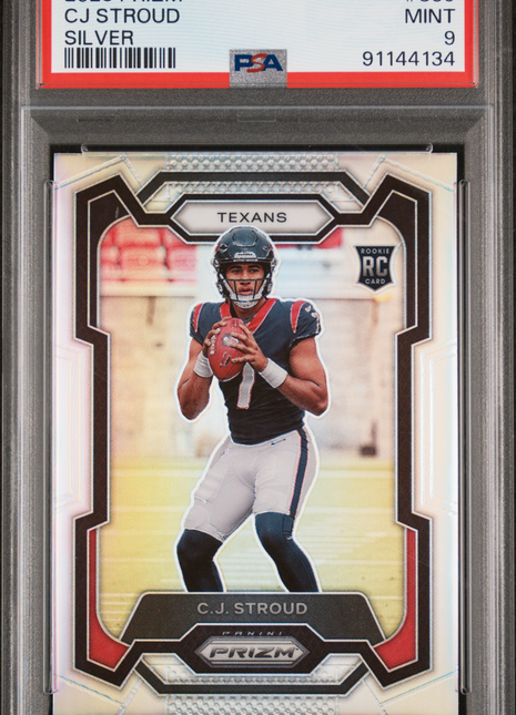 2023 Panini Prizm CJ Stroud #339 Silver PSA 9