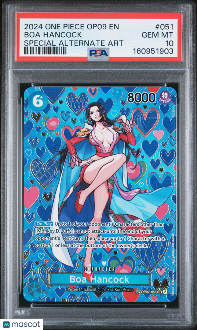 2024 One Piece Op09-Emperors In The New World Boa Hancock Sp Alt Art PSA 10 #051