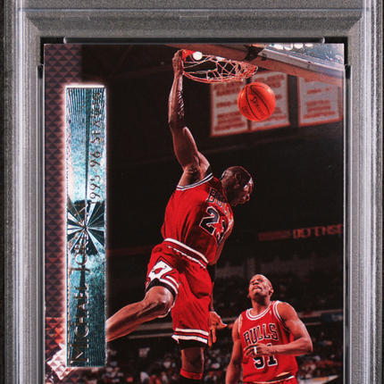 1996 Stadium Club Shining Moments Michael Jordan #SM2 PSA 8