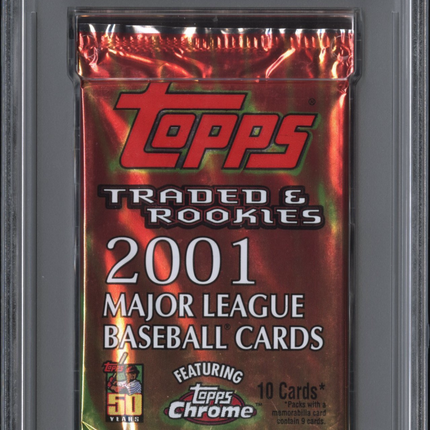 2001 Topps Baseball Traded & Rookies Foil Traded & Rookies PSA 8