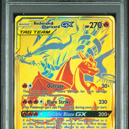 2021 Pokemon Reshiram & Charizard GX PR-R&C GX Fa PSA 10 #SM247