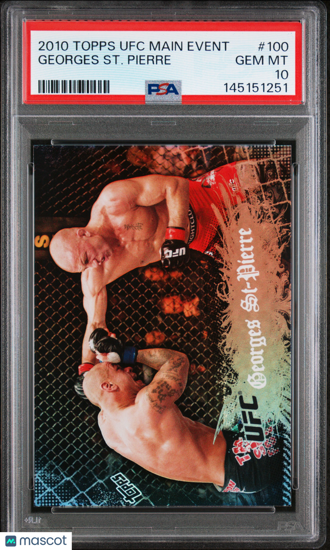 2010 Topps UFC Main Event Georges ST. Pierre #100 PSA 10