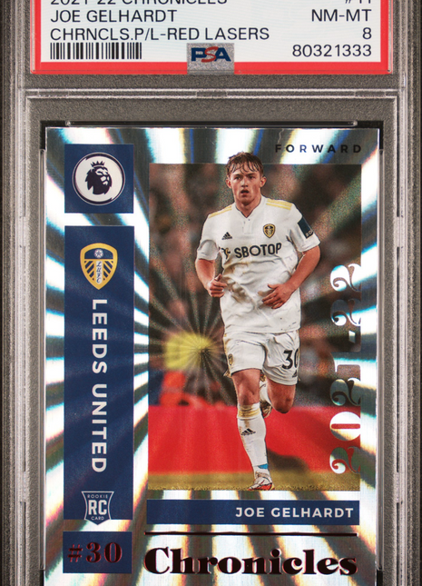 2021-22 Panini Chronicles Joe Gelhardt #11 Chrncls. P Red Lasers PSA 8