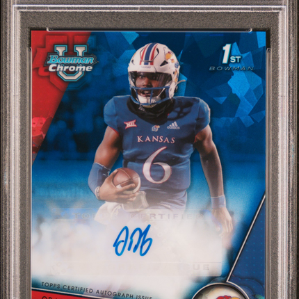 2023 Bowman University Chrome Sapphire Auto Jalon Daniels #JAD PSA 9