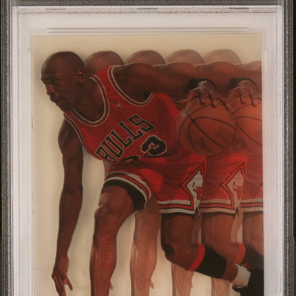 1995 Metal Slick Silver Michael Jordan #3 PSA 8