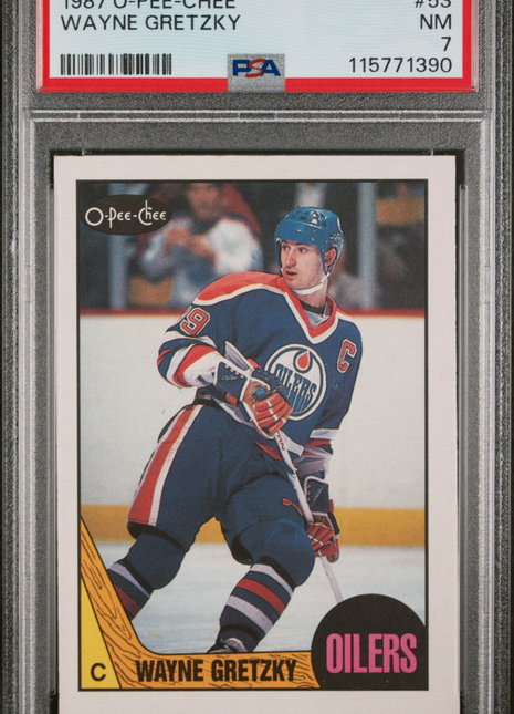 1987 O-Pee-Chee Wayne Gretzky #53 PSA 7