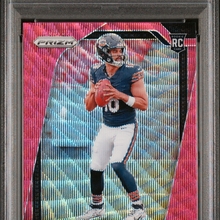 2024 Panini Prizm Caleb Williams #301 Pink Wave PSA 9
