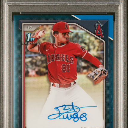 2024 Bowman Chrome Joswa Lugo #CPAJL Blue Refractor 078/150 PSA 10 Auto
