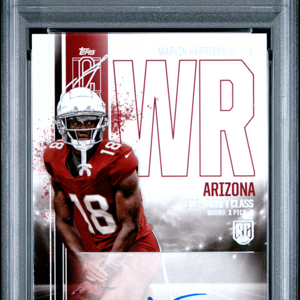 2024 Topps Signature Class Variation Marvin Harrison JR. #RCAMHJ PSA 9 Auto