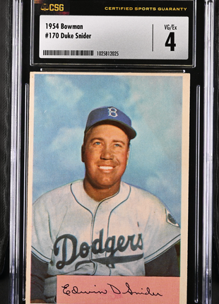 1954 Bowman Duke Snider #170 CGC 4