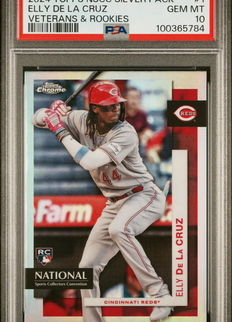 2024 Topps NSCC Silver Pack Veterans And Rookies Elly De La Cruz #1 & PSA 10