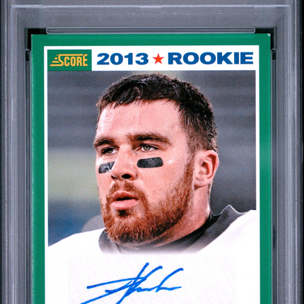 2013 Panini Score Travis Kelce #431 Autograph PSA 7 Auto