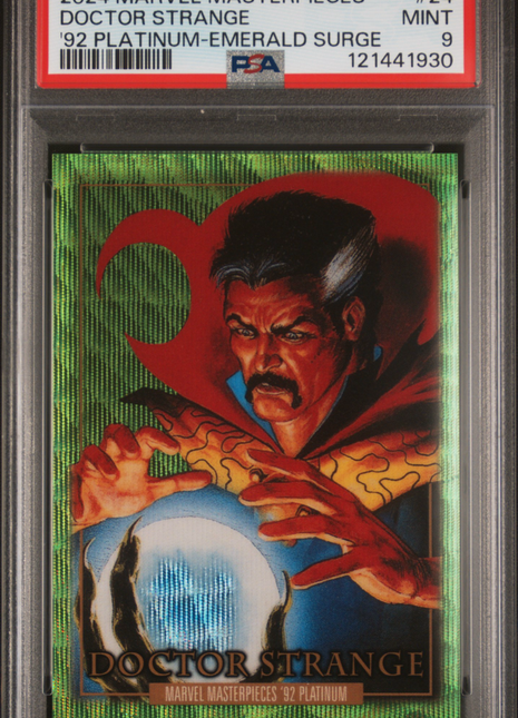 2024 Upper Deck Marvel Masterpieces '92 Platinum Doctor Strange #24 PSA 9