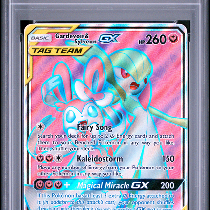 2019 Pokemon Sun & Moon Gardevoir Sylveon GX Unbroken Bonds-Fa PSA 10 #204