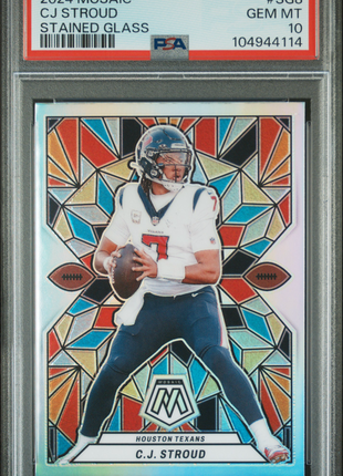 2024 Panini Mosaic Stained Glass CJ Stroud #SG8 PSA 10