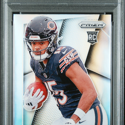 2024 Panini Prizm Prizm Flashback Rookie Rome Odunze #6 PSA 9