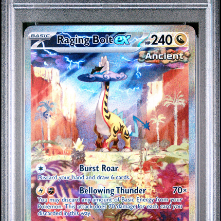 2024 Pokemon Temporal Forces Raging Bolt EX SIR PSA 10 #208