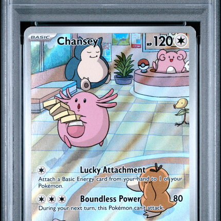 2024 Pokemon TWM EN-Twilight Masquerade Chansey Illustration Rare PSA 9 #187