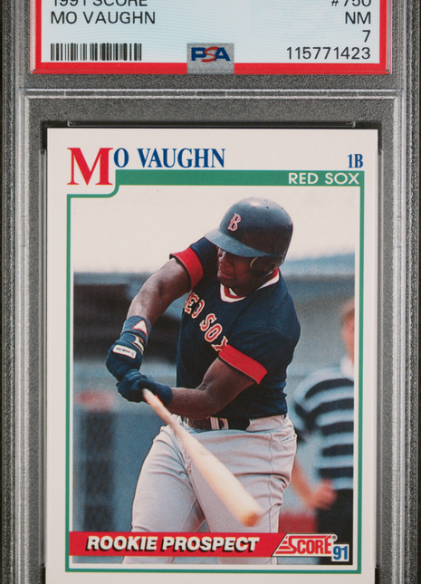 1991 Score Mo Vaughn #750 PSA 7
