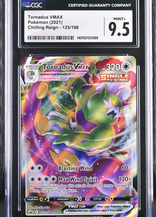 Pokémon Tornadus VMAX #125/198 English CGC 9.5