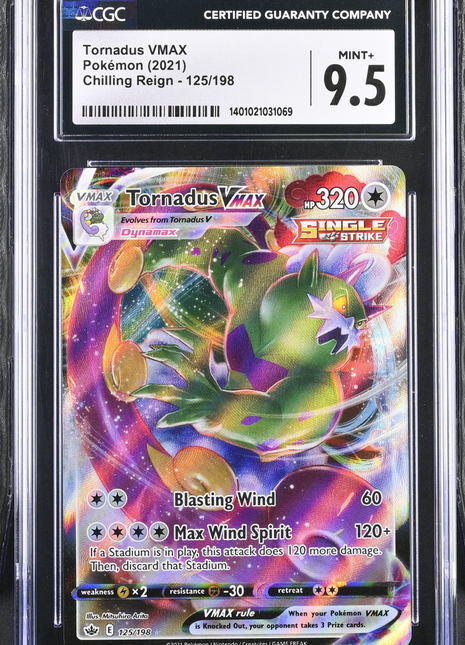 Pokémon Tornadus VMAX #125/198 English CGC 9.5