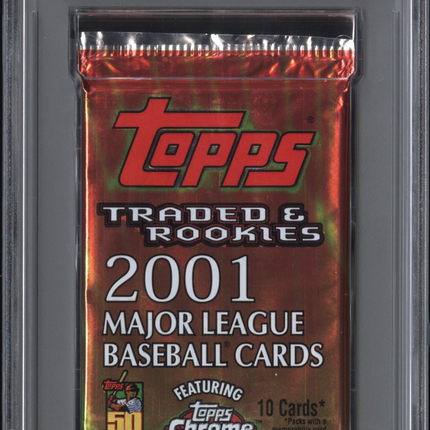 2001 Topps Baseball Traded & Rookies Foil Traded & Rookies PSA 8