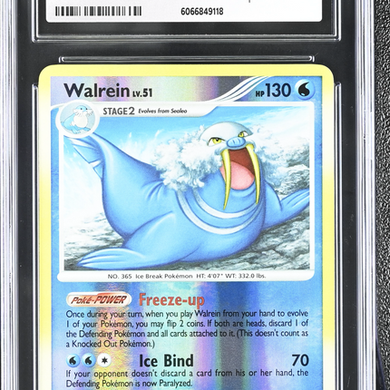 2007 Pokemon Mysterious Treasures Walrein CGC 8.5 #39/123