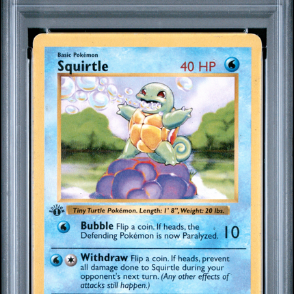 1999 Pokemon Game Squirtle 1st Edition PSA 3 #63