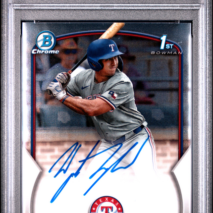 2023 Bowman Draft Chrome Prospect Autograph Wyatt Langford #CDAWL PSA 9